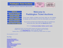 Tablet Screenshot of paddingtonticketauctions.co.uk